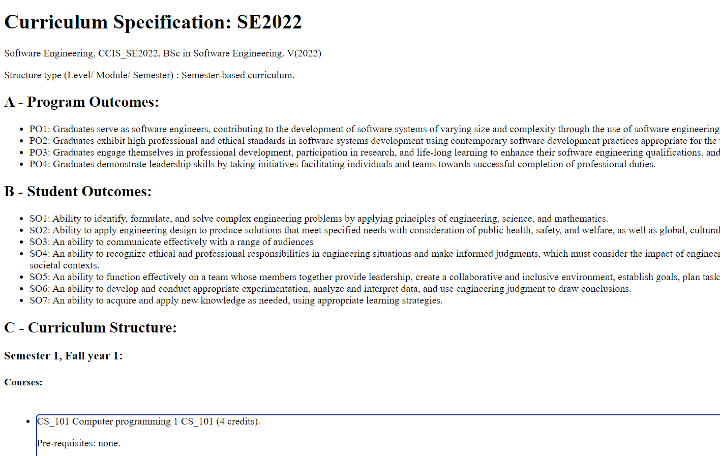 Generated document